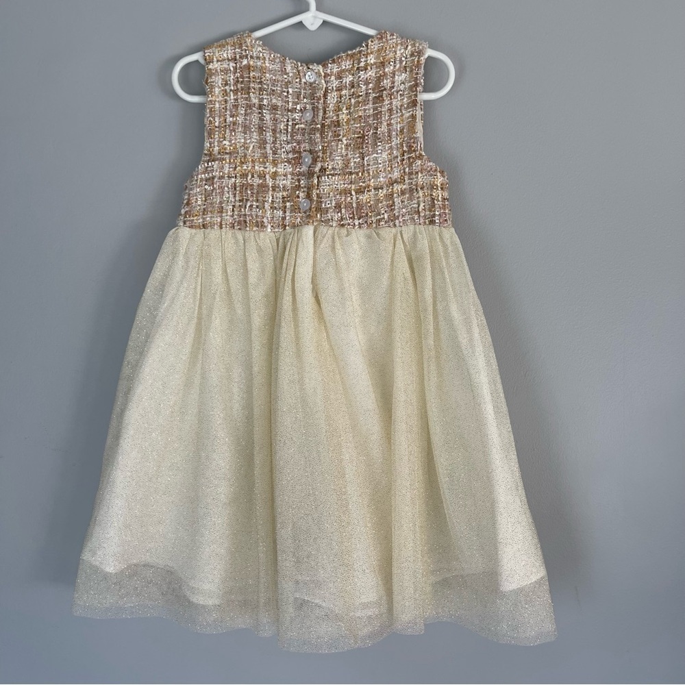 Blueber Boulevard Tweed Dress Sz 6 Girl Holiday Church Dress - Picture 6 of 9